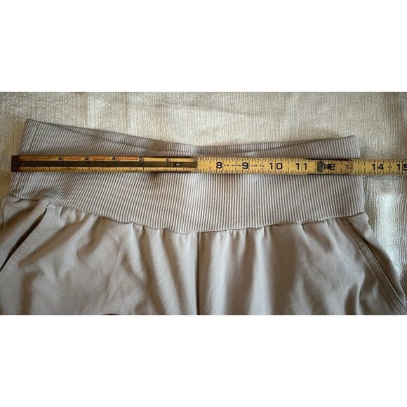 Sincerely Jules Medium Soft Silky Cargo Jogger Pants Legging Cream Tan Pockets - Picture 3 of 8